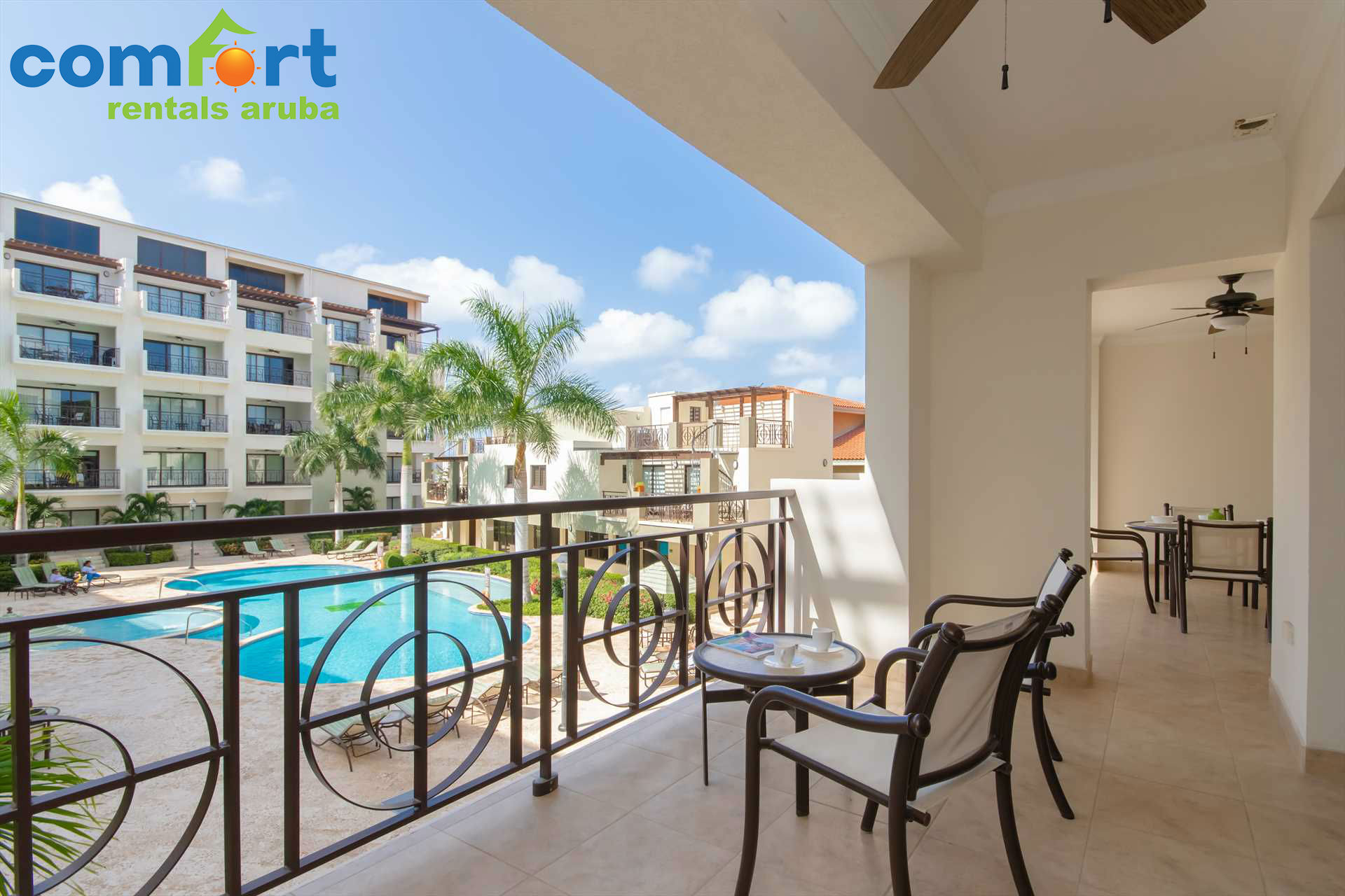 Lounge out on your spacious double balcony and enjoy Aruba's signature weather