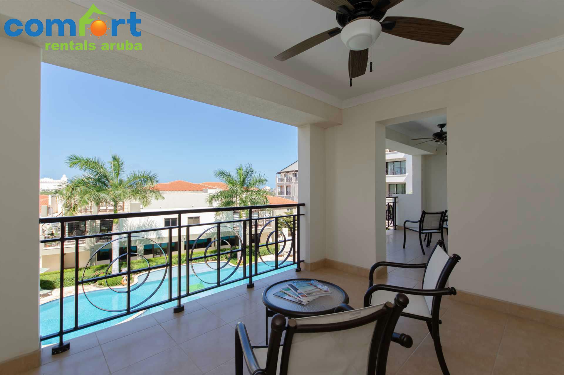 Your spacious double balcony makes for the perfect place to spend your day and night!